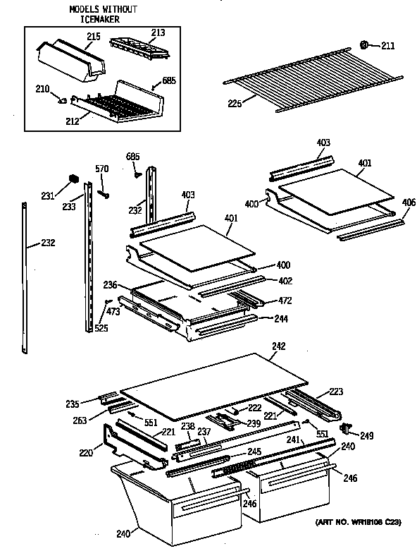 Shelf parts