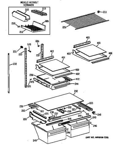 Shelf parts