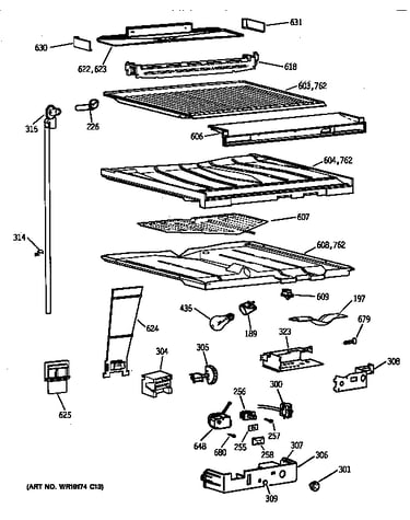 Compartment separator parts