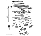 GE TBT18JAXVRAA compartment separator parts diagram