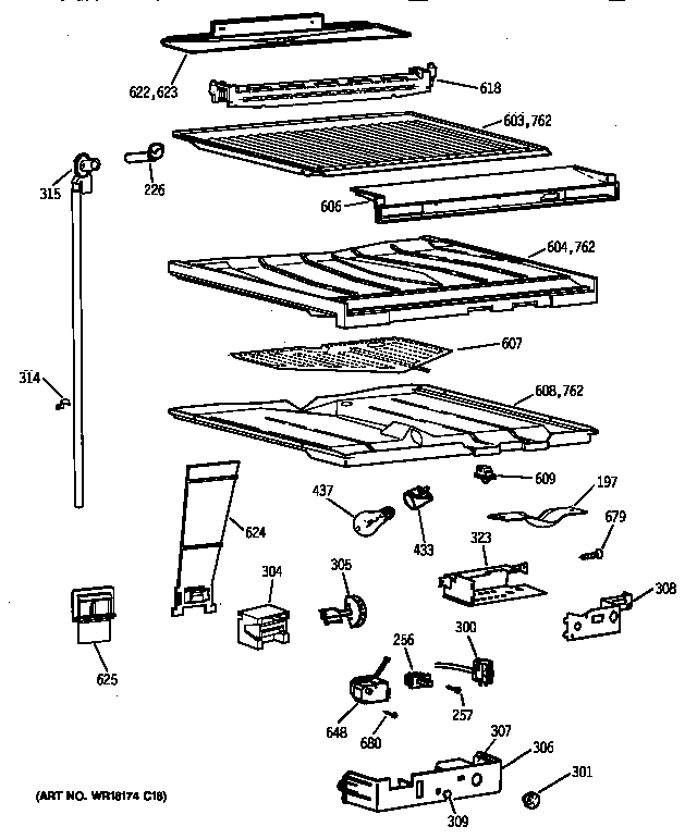 COMPARTMENT SEPARATOR PARTS