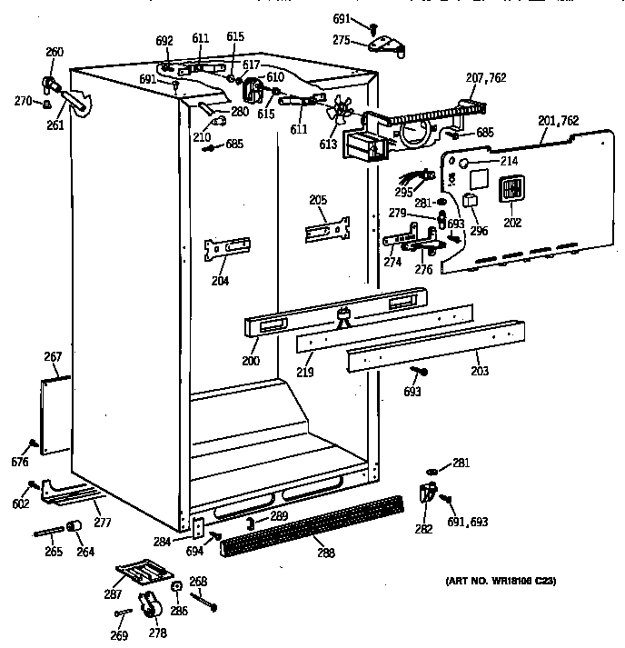 Cabinet parts