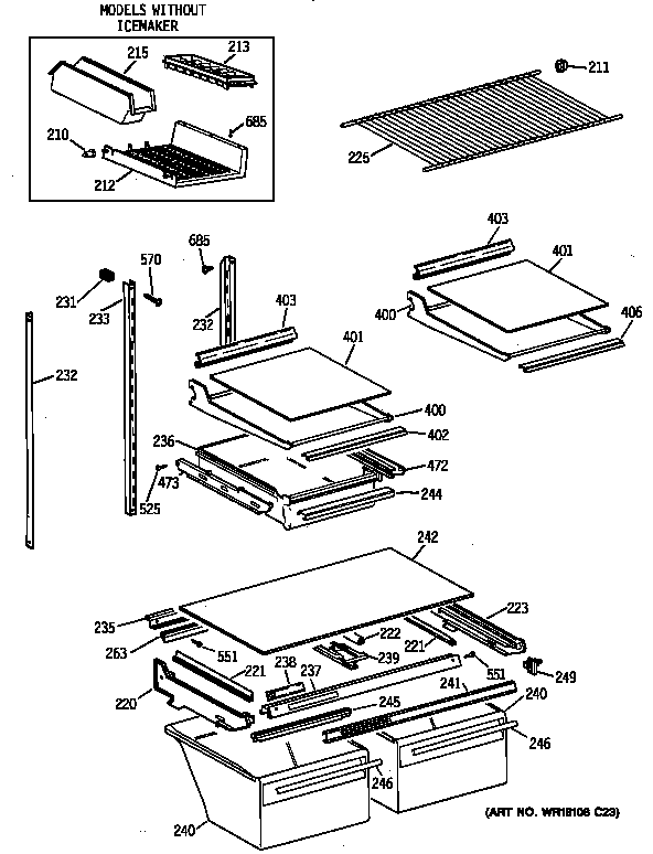Shelf parts