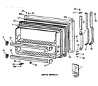 GE TBK21JAXKRAA freezer door diagram