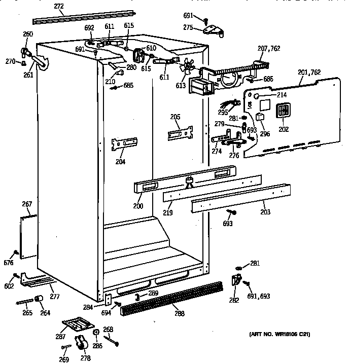Cabinet parts
