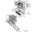 GE ZDW24YA cabinet parts diagram