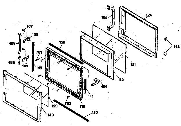 Microwave door