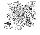 GE JKP76GV1BB microwave body section diagram