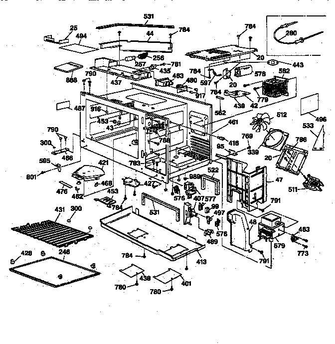 Microwave body section