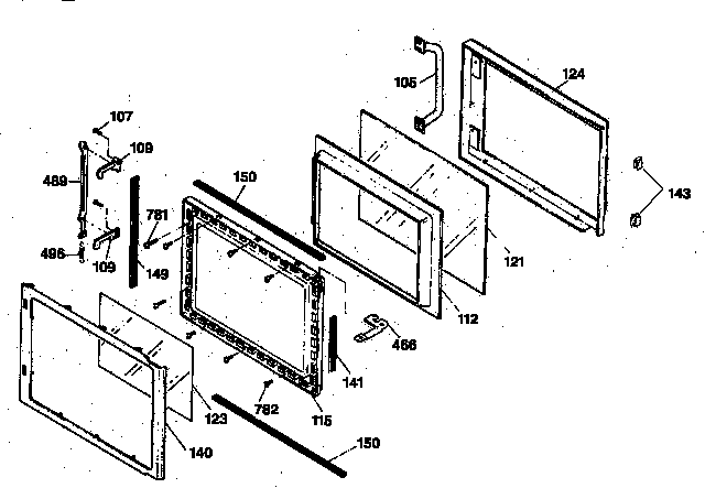 MICROWAVE DOOR