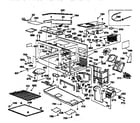 GE JKP64GV1BB microwave body section diagram