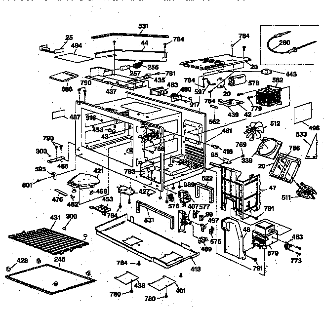 Microwave body section