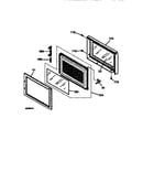 Microwave oven door