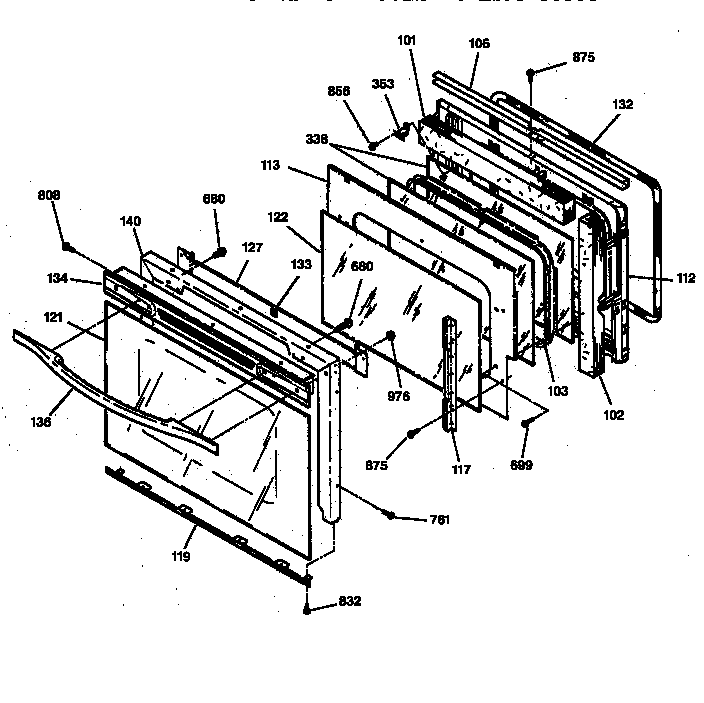 Oven door