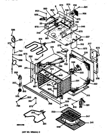 Oven body parts