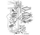 GE ZISB48DYB fresh food section diagram