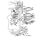 GE ZIS48NYB fresh food section diagram