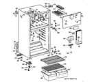 GE TBX14SYZCRAD cabinet diagram