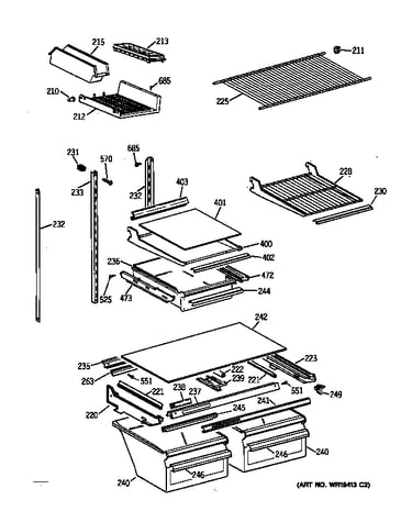 Shelf parts