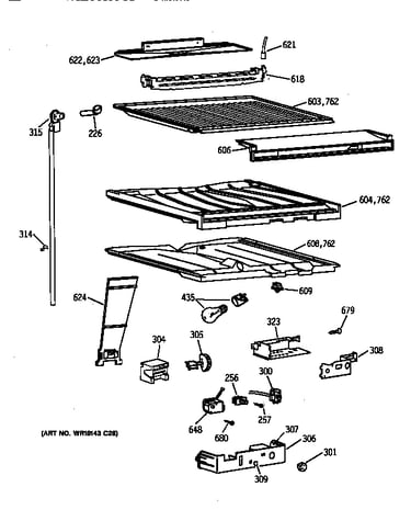 Compartment separator parts