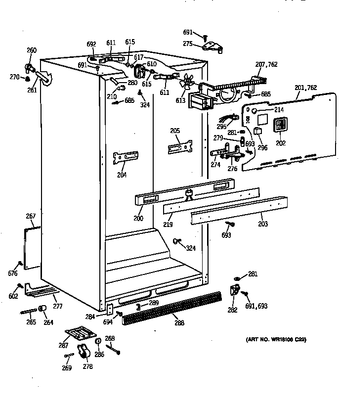 Cabinet parts