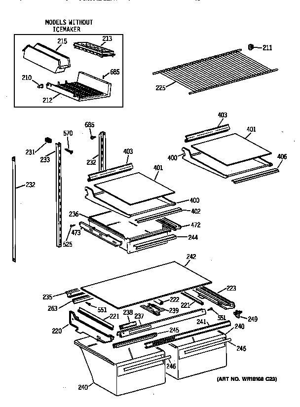 Shelf parts