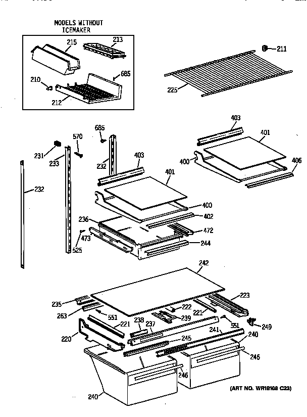 Shelf parts