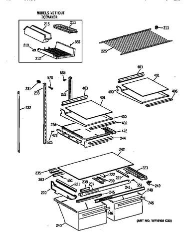 Shelf parts