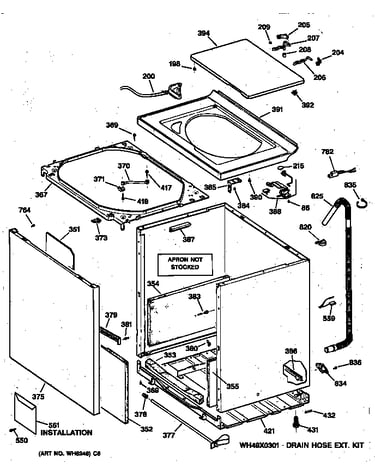 Cabinet, cover & front panel