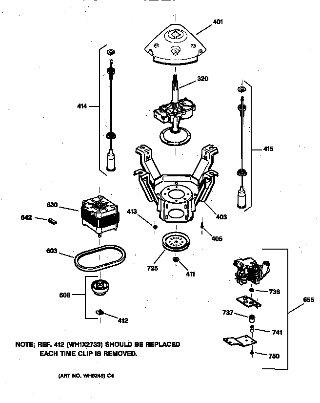 Suspension, pump & drive components