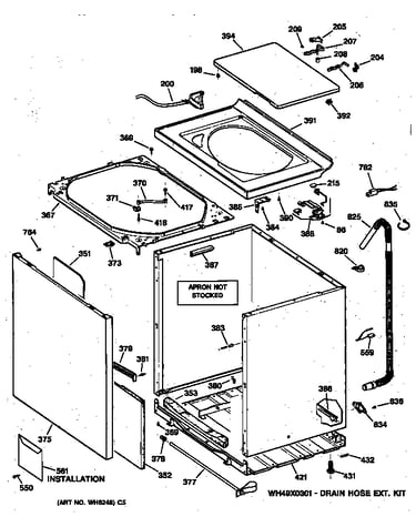 Cabinet, cover & front panel