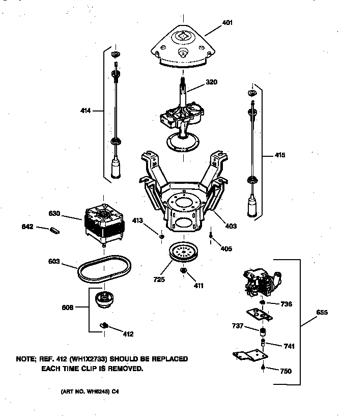 Suspension, pump & drive components