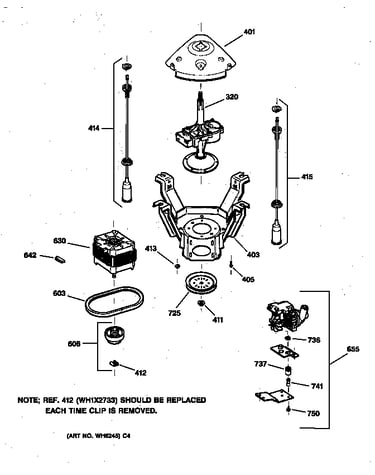 Suspension, pump & drive components