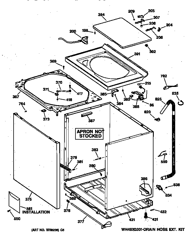 CABINET, COVER & FRONT PANEL