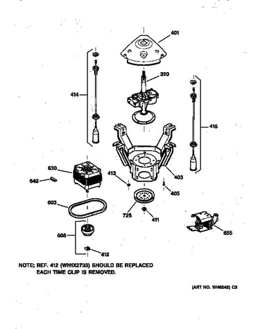 Suspension, pump & drive components