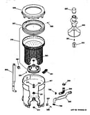 Tub, basket & agitator