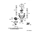 GE WMXR3080T6AA suspension, pump & drive components diagram