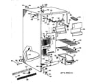 GE TFX22JAYFAA freezer section diagram