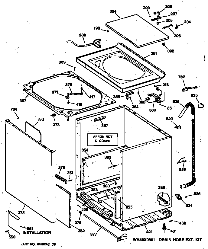 Cabinet, cover & front panel