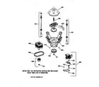 GE WISQ416DT6WW suspension, pump & drive components diagram
