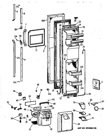 Freezer door