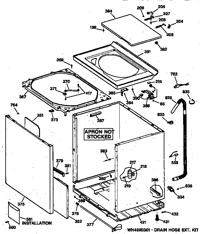 Cabinet, cover & front panel