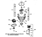 GE WISR106CT5WW suspension, pump & drive components diagram