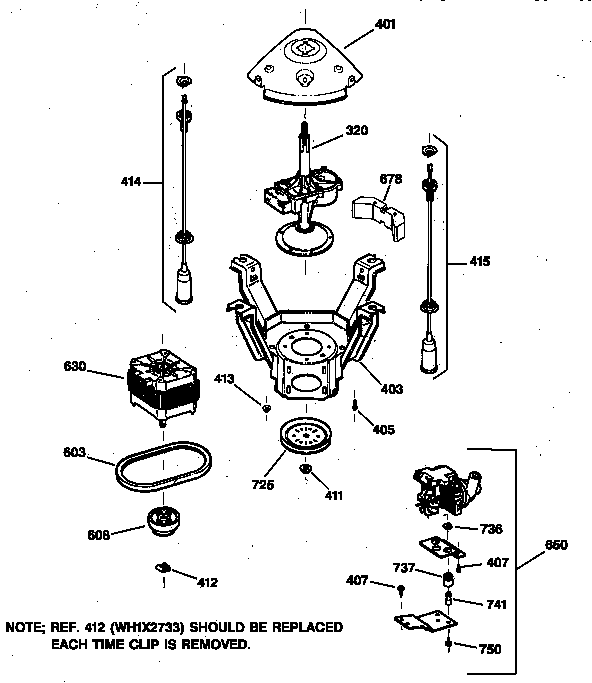 Suspension, pump & drive components