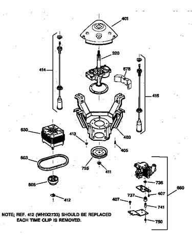 Suspension, pump & drive components