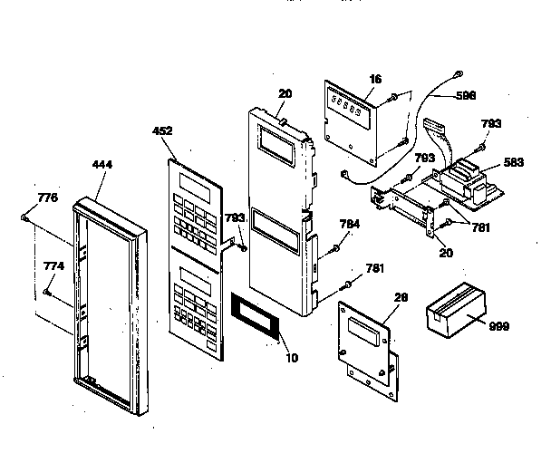 Microwave control panel