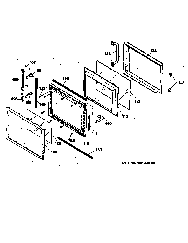 Microwave door
