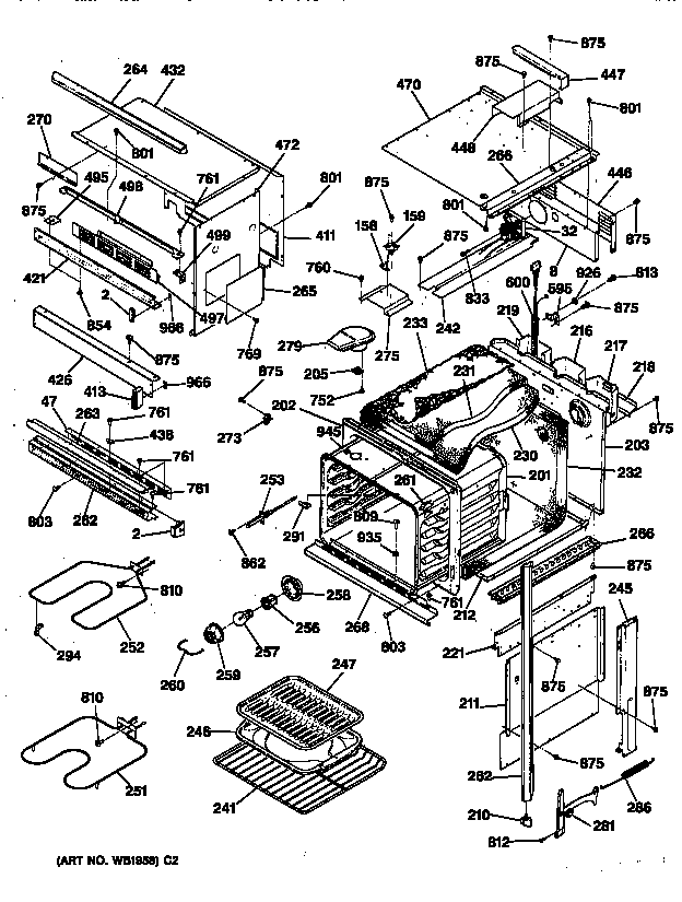 Oven body