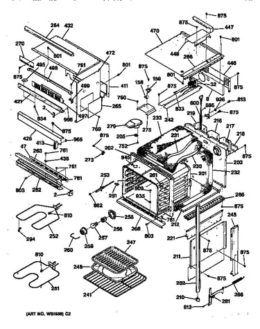 Oven body