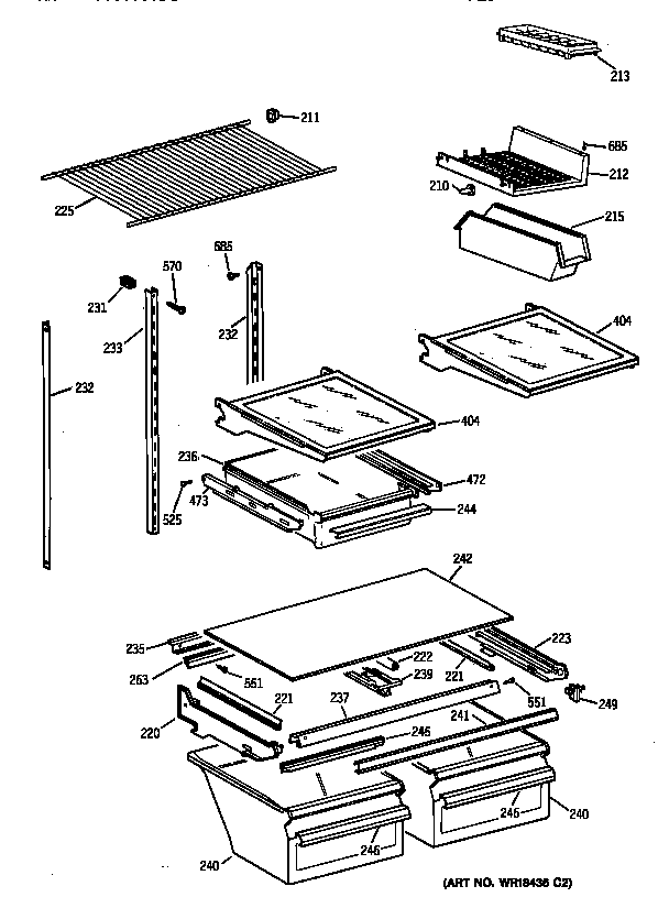 Shelf parts